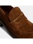 Kadın Taba Topuklu Süet Loafer 6