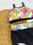 Kadın Şık Etnik Desenli Crop Bikini Takımı 2