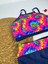Kadın Şık Etnik Desenli Crop Bikini Takımı 2