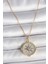 316L Çelik Gold Renk Zirkon Taşlı Pusula Model Kadın Kolye TG27BKO10093 1