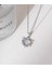 316L Çelik Zincir Gümüş Renk Kalp Model Kadın Kolye TG27BKO7823 3