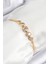 Pirinç Zirkon Taşlı Sıralı Daire Model Gold Renk Asansörlü Kadın Bileklik TG27BB7719 1