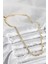 Pirinç Sıralı Pul Zincir Model Gold Renk Kadın Kolye TG27BKO10489 2