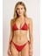 Kadın Kırmızı Üçgen Şık Bikini Takımı 1