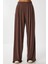 Geniş Paça Dökümlü Modal Pantolon LUB0208 Kahverengi 3
