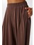 Geniş Paça Dökümlü Modal Pantolon LUB0208 Kahverengi 4