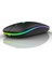 Kablosuz Wireless 2.4g Bluetooth Sessiz Mouse Şarj Edilebilir Rgb Renkli Ergonomik Tasarımlı 4