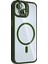Apple iPhone 15 Plus Remim Lensli Magsafe Standlı Kapak - Koyu YEŞIL-(5796) - FEİ4760-8660 2