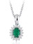 0,46 Karat Pırlanta Zümrüt Kolye 1