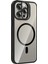 Apple iPhone 15 Pro Max Remim Lensli Magsafe Standlı Kapak - SIYAH-(5796) - FEİ9367-9926 2