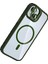 Apple iPhone 14 Remim Lensli Magsafe Standlı Kapak - Koyu YEŞIL-(5796) - FEİ6250-4852 3