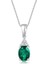 0,58 Karat Pırlanta Zümrüt Kolye 1