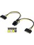 2X15 Pin Sata To 8pin (6+2) Pcı E Ekran Kartı Power Kablo 30CM 2