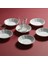 6 Adet Güral Porselen Acem Çay Tabağı Seti Bardak Altlığı 4