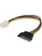 Atx 4 Pin 12V Power To Sata 15 Pin Erkek Power Kablo 30CM 1