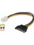 Atx 4 Pin 12V Power To Sata 15 Pin Erkek Power Kablo 30CM 2