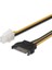 Atx 4 Pin 12V Power To Sata 15 Pin Erkek Power Kablo 30CM 3