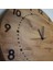 El Yapımı Lazer Işlemeli Ahşap Duvar Saati 42 cm - Sessiz Mekanizma - Ceviz Rengi 6