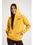 Kapşonlu Sweatshirt Hoodie Hardal 2