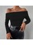 Uzun Kol Madonna Yaka Bluz Siyah 2