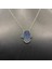 925 Ayar Gümüş Mavi Taşlı Fatmanın Eli Kolye 1