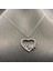 925 Ayar Gümüş Zirkon Taşlı Kalp Içindeki Arı Kolye 1