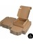 Kilitli e-Ticaret Hediye Kutusu, Kraft Karton Kargo Paketleme Kutusu, 25 Adet, 10X10X5 cm 1
