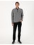 Erkek Gri Regular Fit Yarım Fermuarlı Polar Sweatshirt 50314056-VR024 4