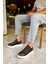 Mironte Premium Comfort Lastikli Erkek Spor Ayakkabı Siyah Taba 2