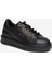 Kadın Siyah Hakiki Deri Sneaker Ayakkabı 5K2UA35320 7
