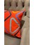 Geometrik Orange / Çift Tarafı Baskılı Evelyn Süet Kırlent Kılıfı 43 x 43 5