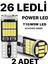 T10 LED 26 Ledli W5W Canbus Metal Ultra Power Beyaz Park Plaka Tavan Ampulü 1