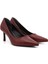 Kadın Bordo Sivri Burun Ince Topuklu Stiletto 2