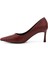Kadın Bordo Sivri Burun Ince Topuklu Stiletto 3