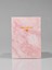 Mottolu Mermer Desenli Pembe Çizgisiz Defter Ince Kapak 32 Sayfa 1