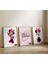 (Çerçevesiz) Minnie Mouse 3lü Kişiselleştirilebilir Poster Seti Çerçevesiz Duvar Posteri 3 Adet 1