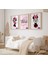 (Çerçevesiz) Minnie Mouse 3lü Kişiselleştirilebilir Poster Seti Çerçevesiz Duvar Posteri 3 Adet 2