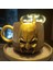 3D Kabartmalı 4 Parça El Yapımı Özel Tasarım Seramik Batman Kahve Fincanı Takımı 6