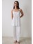 Lana Printed Pantolon Kırık Beyaz Pijama Takımı 6
