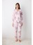 Naya Pembe Gömlek Pantolon Pijama Takımı 6