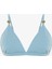 Mavi Maya Boncuklu Üçgen Bikini Üstü 10