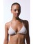 Taş Rengi Boncuklu Alice Üçgen Bikini Üstü 6
