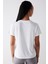 Kırık Beyaz Bisiklet Yaka Loose Modal Tişört 12