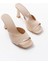 S-617 Bej Rugan Günlük Topuklu Kadın Terlik 3
