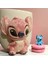 3D Kabartmalı Stitch Angel Kalp veya Harf HEDİYE Charmlı El Yapımı Seramik Kişiselleştirilebilir Kupa Bardak 1