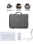 iPad 10.9 2022 10. Nesil Tablet Uyumlu Gri Çanta + Türkçe Bluetooth Klavye + Mouse + Standı - Beyaz AL5163 1