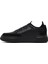 Erkek Siyah Bağcıklı Kalın Tabanlı Deri Sneaker 25WFD826014 2