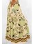 Viskon Kumaş Yırtmaçlı Çiçek Desenli Uzun Etek 4