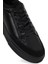 Erkek Siyah Bağcıklı Kalın Tabanlı Deri Sneaker 25WFD826014 9