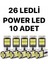 T10 LED 26 Ledli W5W Metal Ultra Power Canbus Beyaz Park Plaka Tavan Ampulü 1